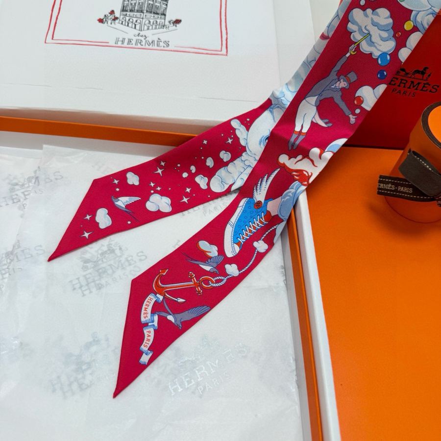 1:1 Replica Hermes Scarf Hermes “ ”Twilly — Premium Replica — photo 7