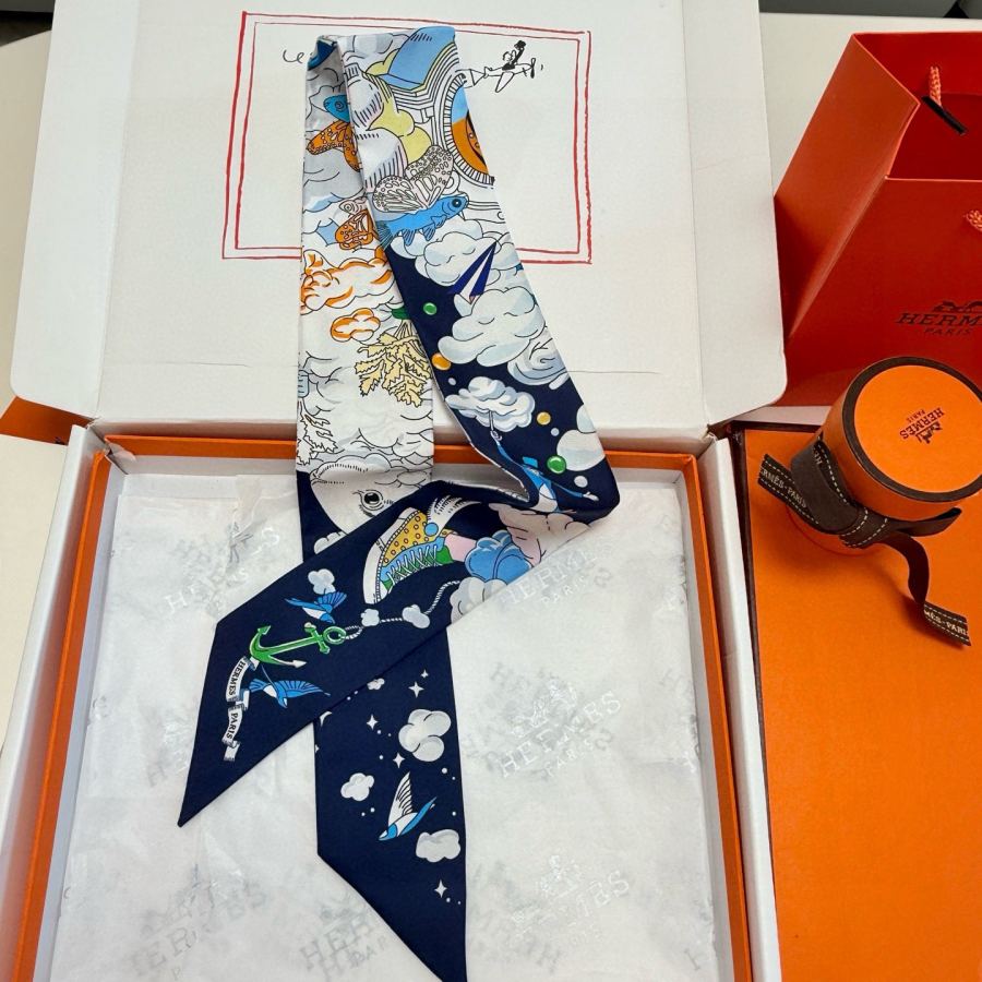 1:1 Replica Hermes Scarf Hermes “ ”Twilly — AAA Quality Replica — photo 4