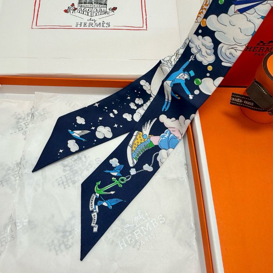 1:1 Replica Hermes Scarf Hermes “ ”Twilly — AAA Quality Replica — photo 7