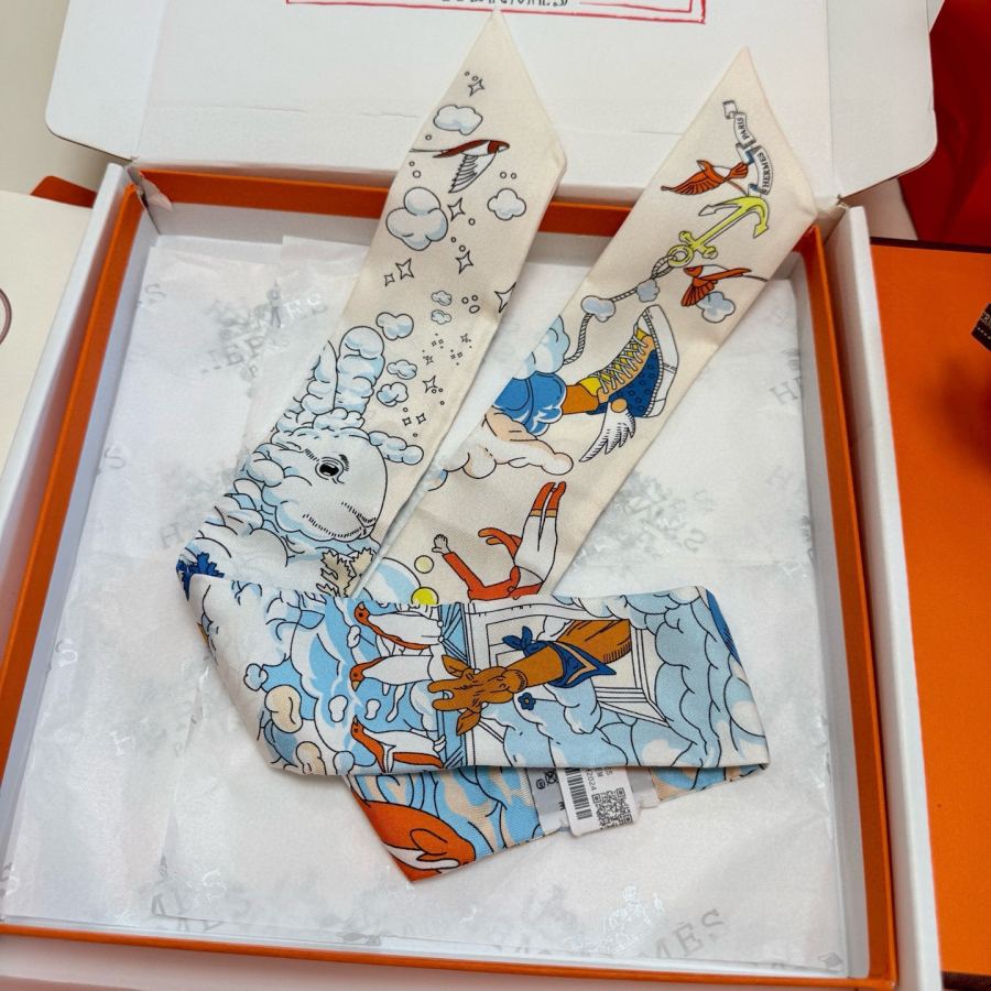 1:1 Replica Hermes Scarf Hermes “ ”Twilly — Premium Replica — photo 7