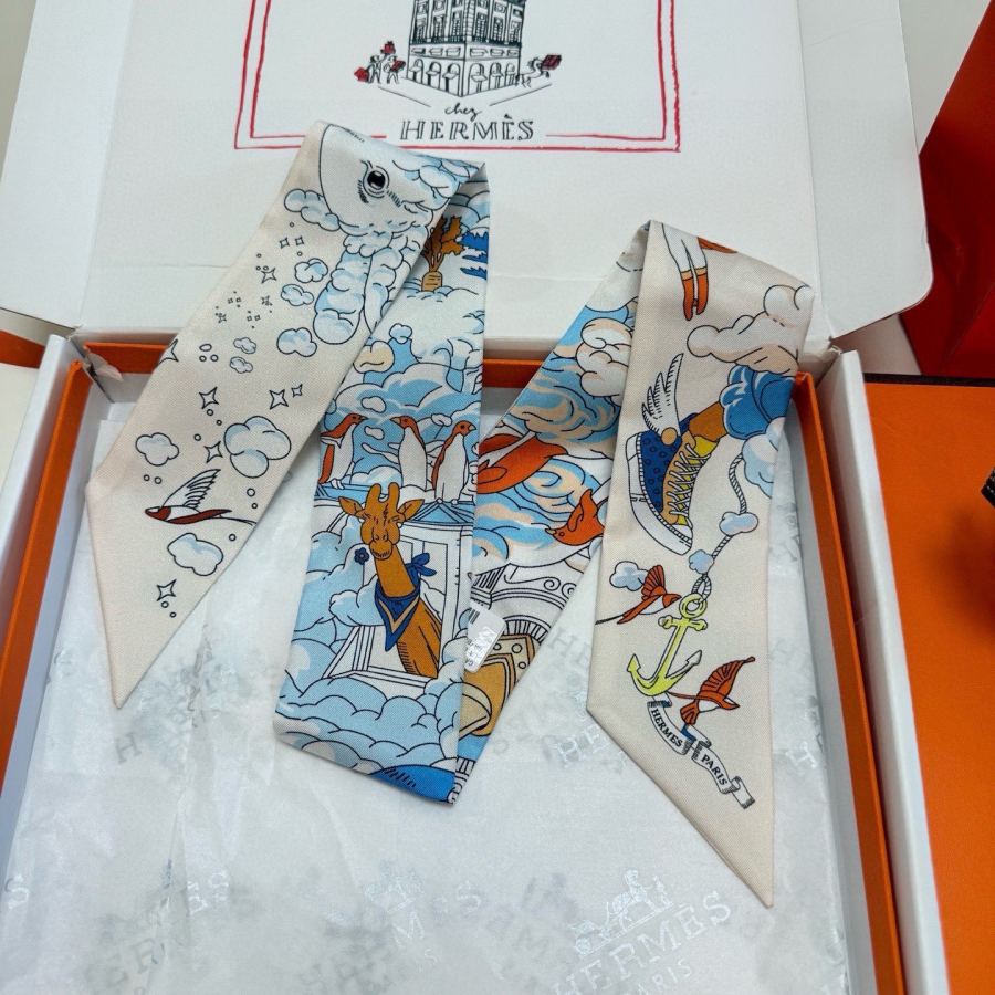1:1 Replica Hermes Scarf Hermes “ ”Twilly — Premium Replica — photo 8