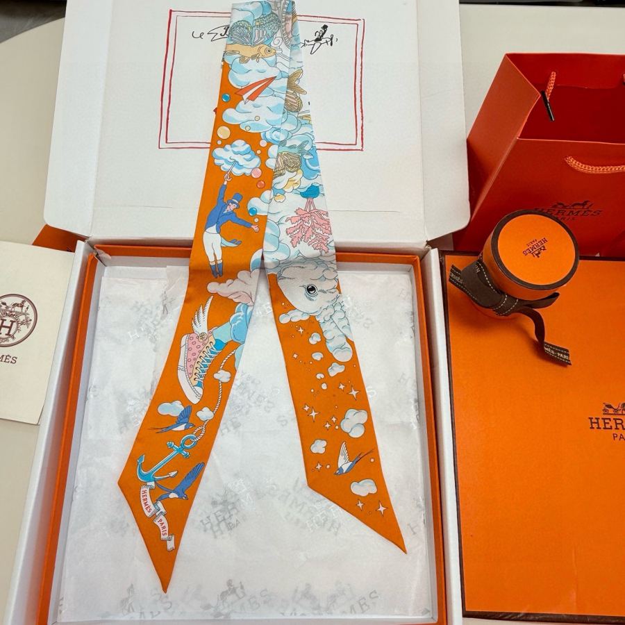 1:1 Replica Hermes Scarf Hermes “ ”Twilly — AAA Quality Replica — photo 4