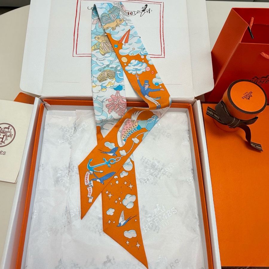 1:1 Replica Hermes Scarf Hermes “ ”Twilly — AAA Quality Replica — photo 5