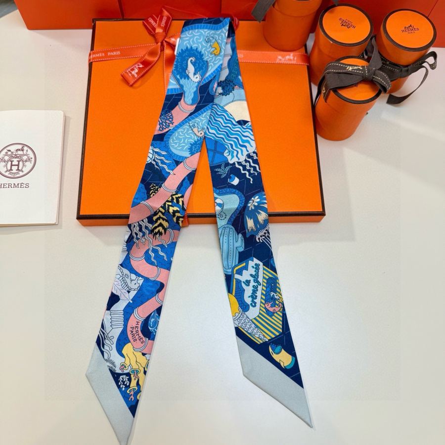 1:1 Replica Hermes Scarf Hermes | Twilly 100% — AAA Quality Replica — photo 3