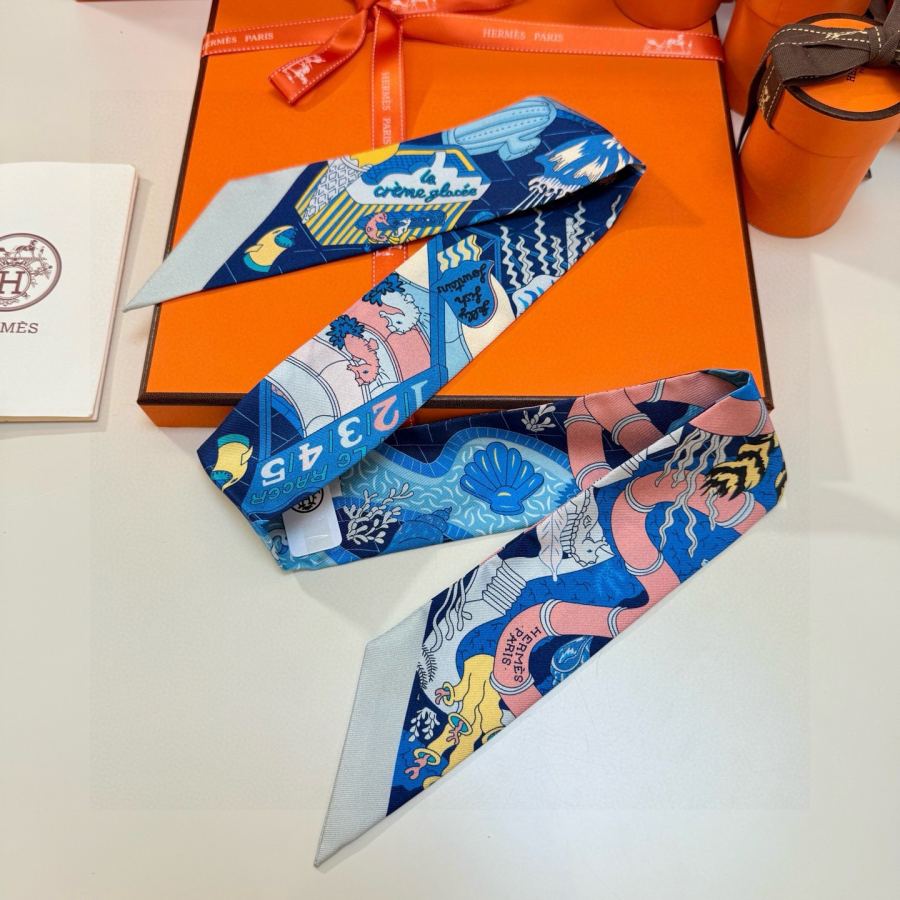 1:1 Replica Hermes Scarf Hermes | Twilly 100% — AAA Quality Replica — photo 5
