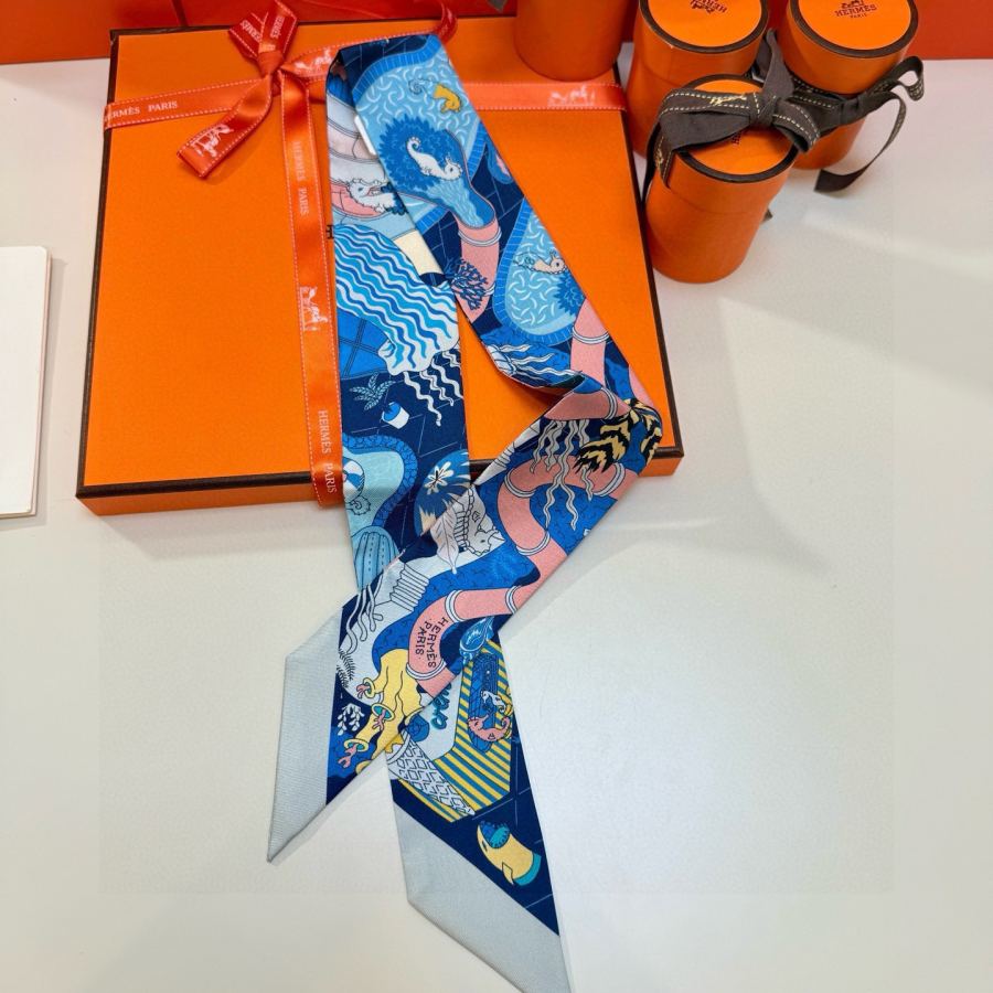 1:1 Replica Hermes Scarf Hermes | Twilly 100% — AAA Quality Replica — photo 4