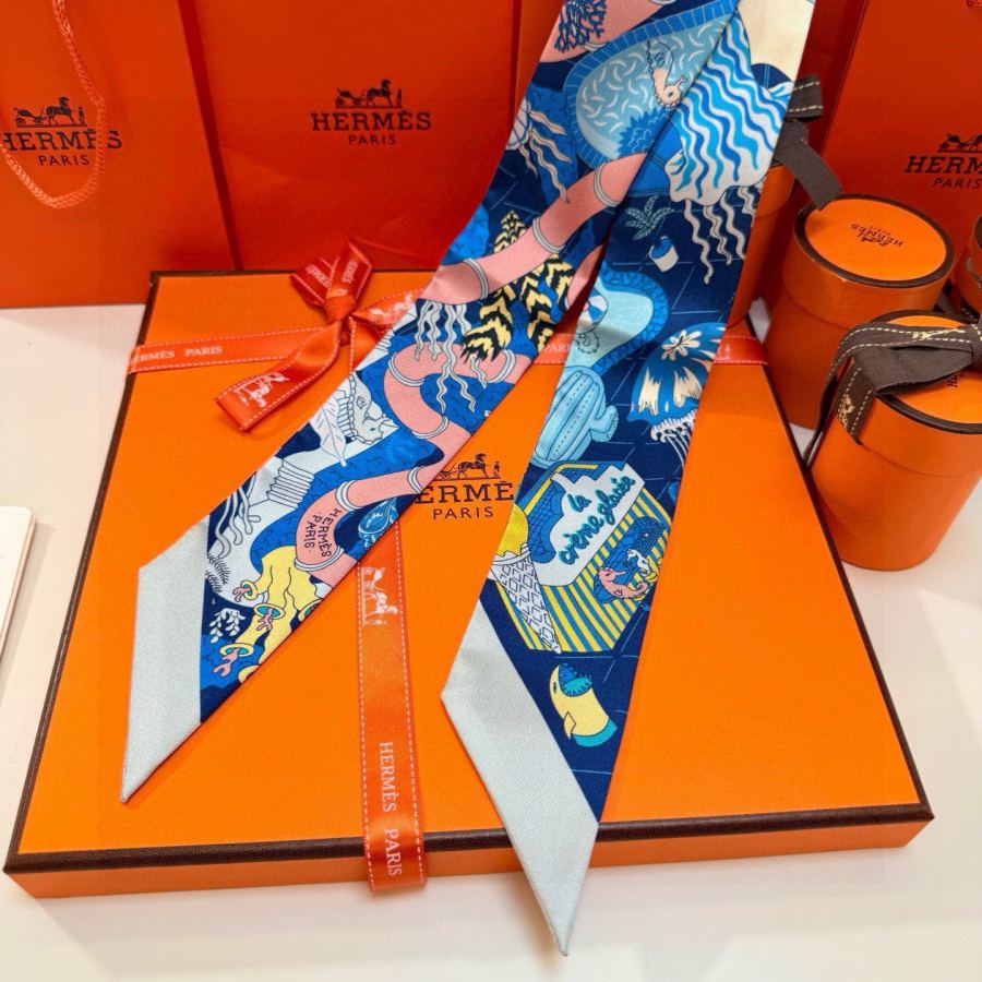1:1 Replica Hermes Scarf Hermes | Twilly 100% — AAA Quality Replica — photo 7