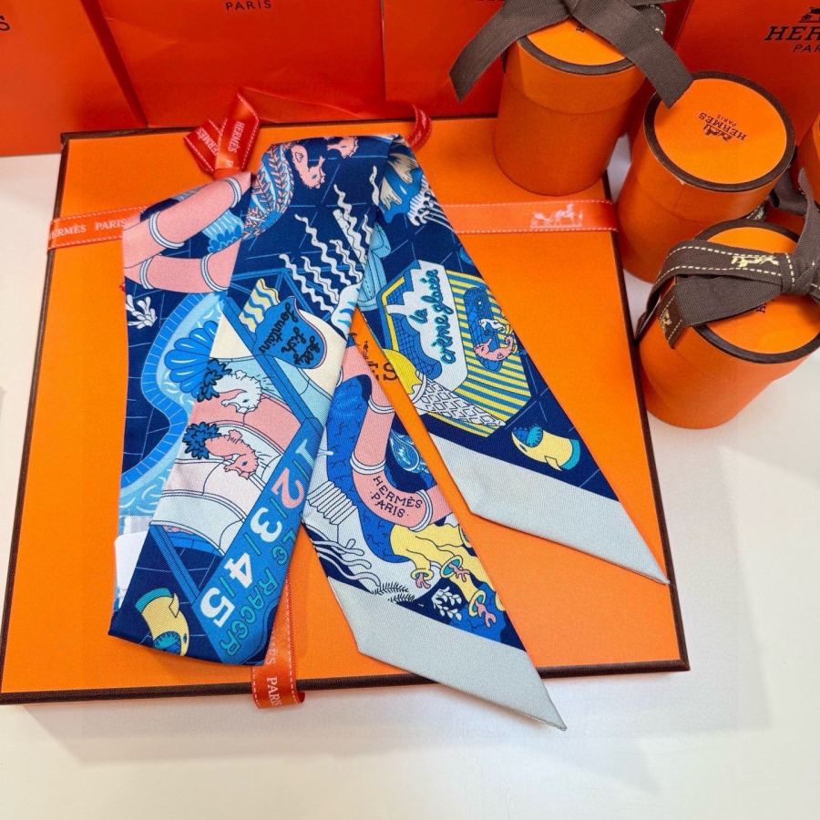 1:1 Replica Hermes Scarf Hermes | Twilly 100% — AAA Quality Replica — photo 6