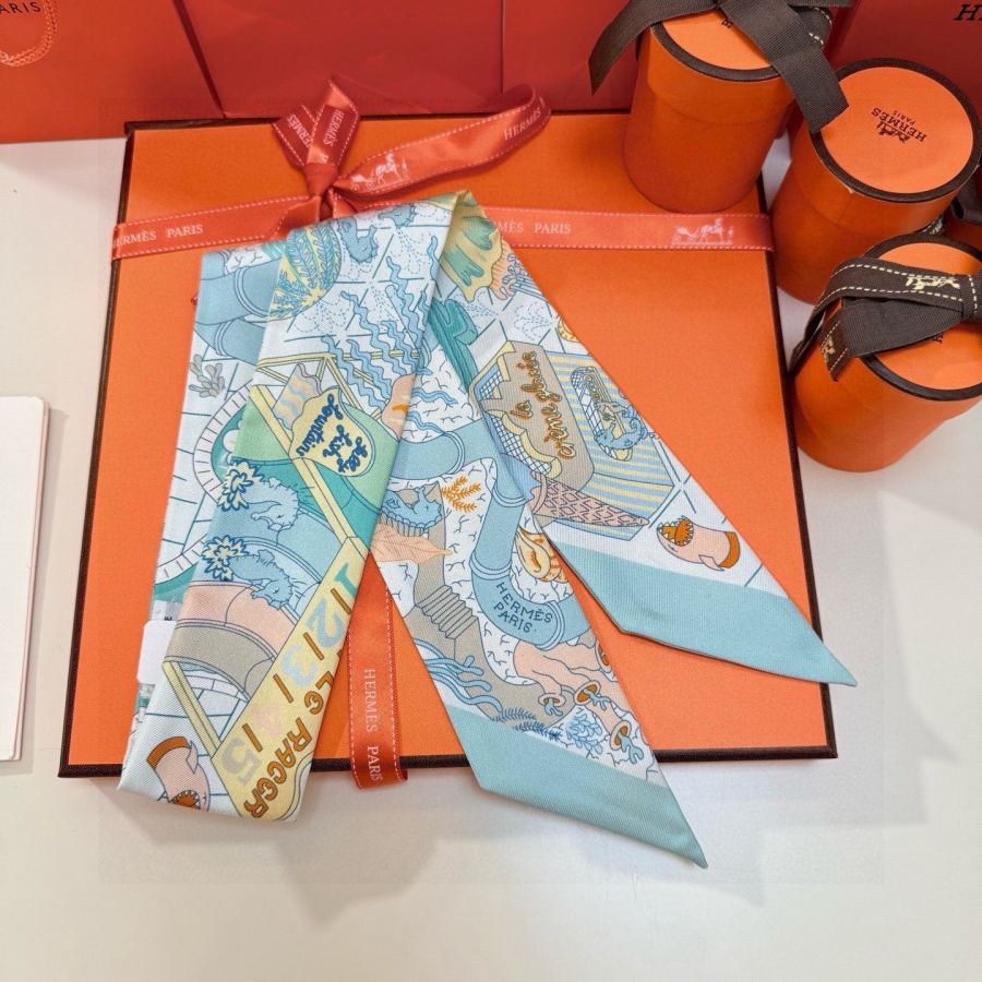 1:1 Replica Hermes Scarf Hermes｜ Twilly 100% — Premium Replica — photo 6