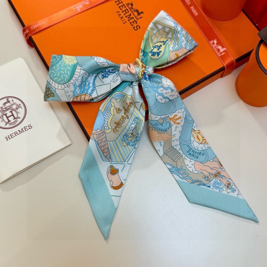1:1 Replica Hermes Scarf Hermes｜ Twilly 100% — Premium Replica — photo 10