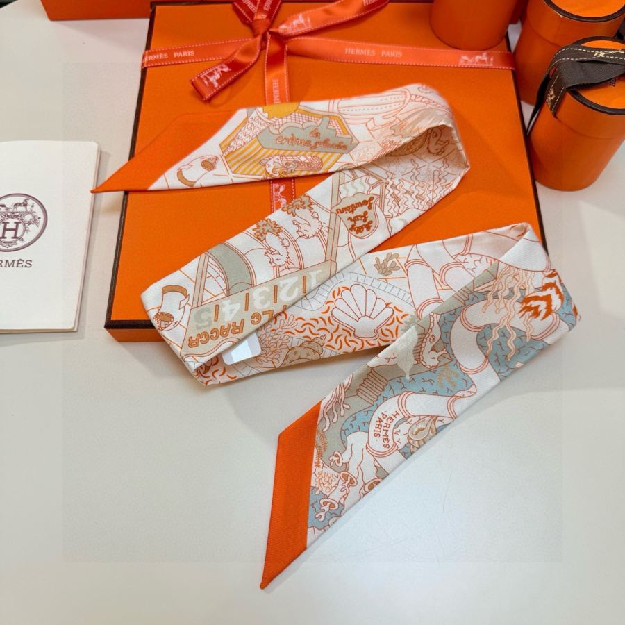 1:1 Replica Hermes Scarf Hermes｜ Twilly 100% — 1:1 Replica — photo 5