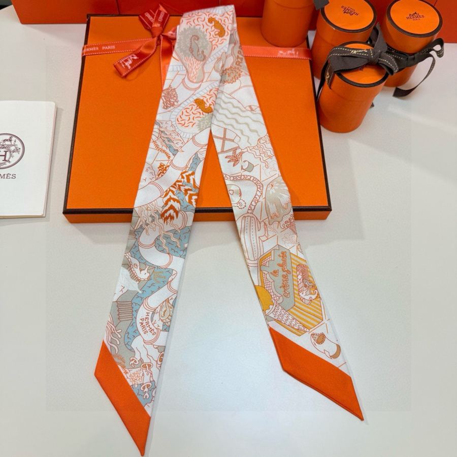 1:1 Replica Hermes Scarf Hermes｜ Twilly 100% — Premium Replica — photo 3
