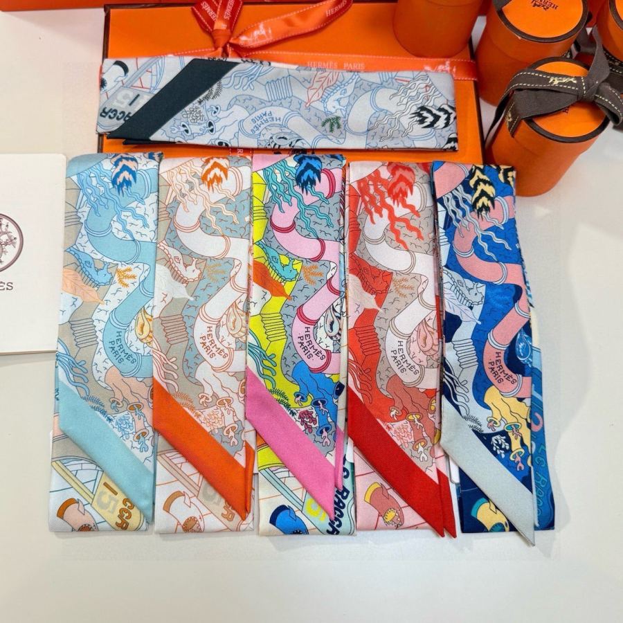 1:1 Replica Hermes Scarf Hermes｜ Twilly 100% — Premium Replica — photo 2