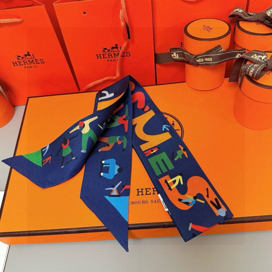 1:1 Replica Hermes Scarf Hermes “ ”Twilly — Premium Replica — photo 6