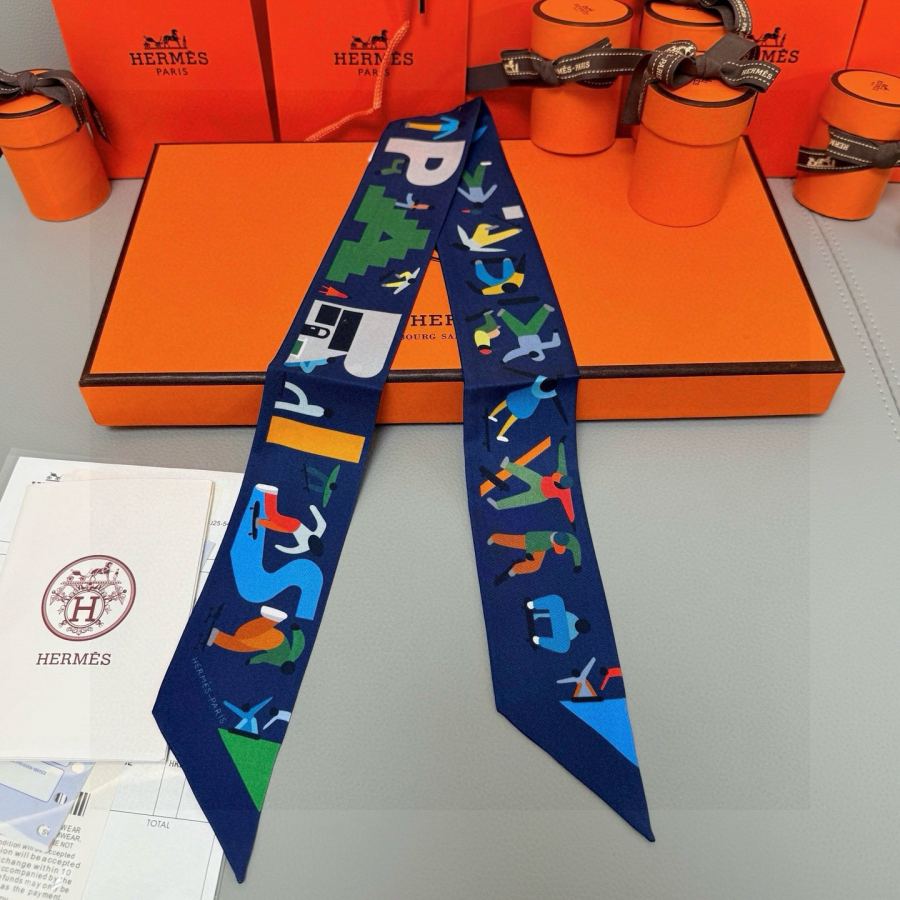 1:1 Replica Hermes Scarf Hermes “ ”Twilly — Premium Replica — photo 4