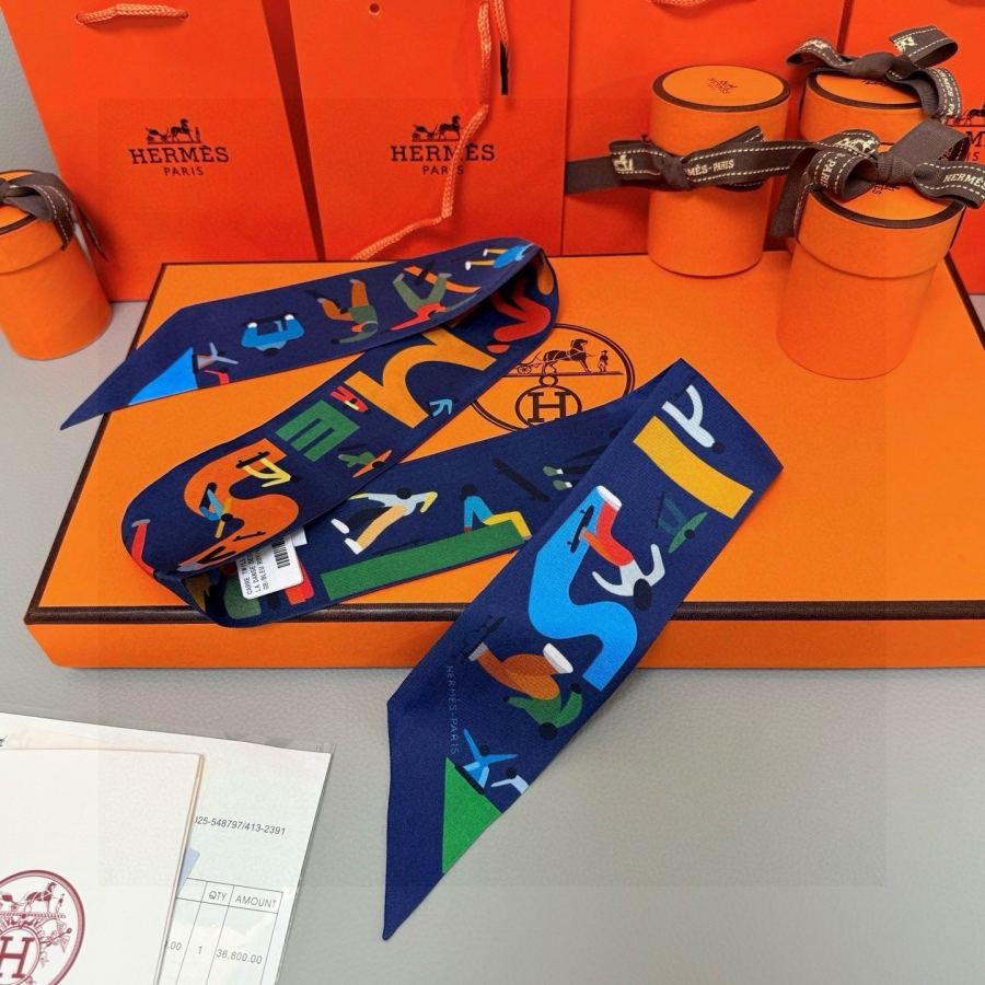 1:1 Replica Hermes Scarf Hermes “ ”Twilly — Premium Replica — photo 7