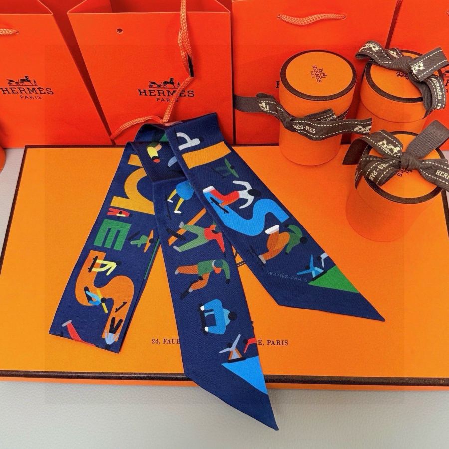 1:1 Replica Hermes Scarf Hermes “ ”Twilly — Premium Replica — photo 5
