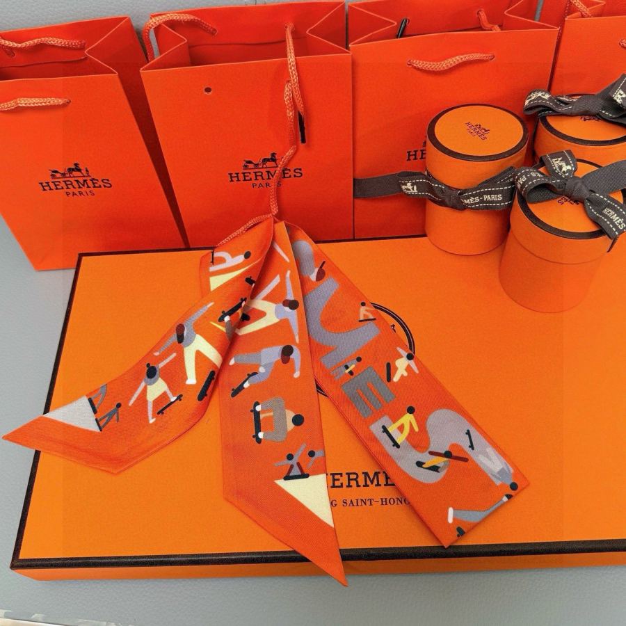 1:1 Replica Hermes Scarf Hermes “ ”Twilly — Premium Replica — photo 5