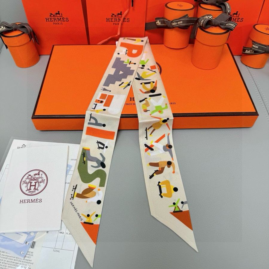 1:1 Replica Hermes Scarf Hermes “ ”Twilly — AAA Quality Replica — photo 3