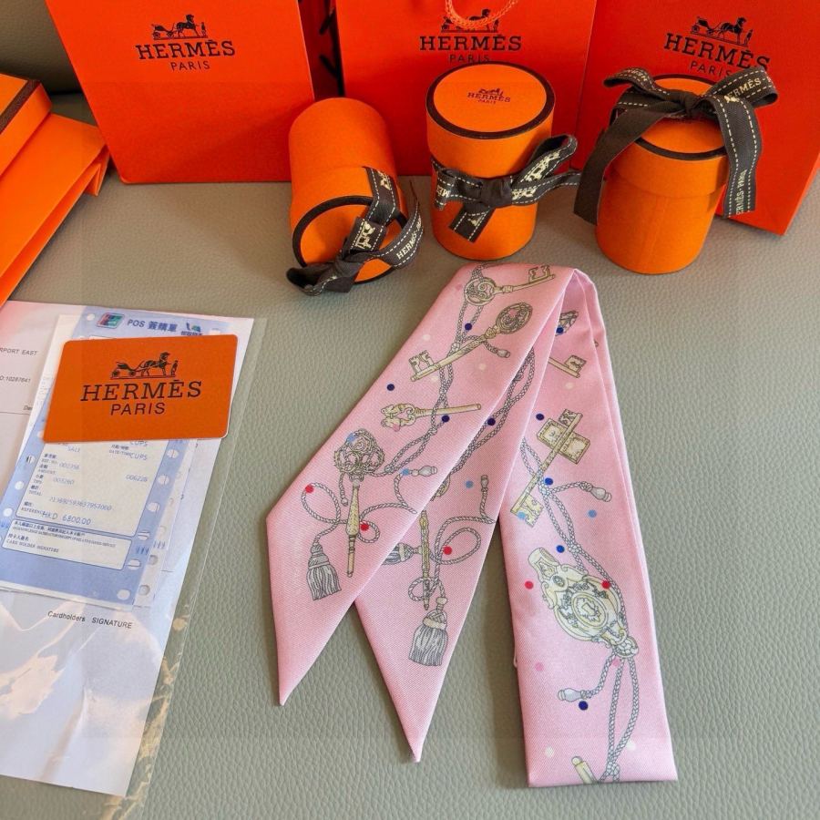 1:1 Replica Hermes Scarf Hermes “ ”Twilly — Premium Replica — photo 3