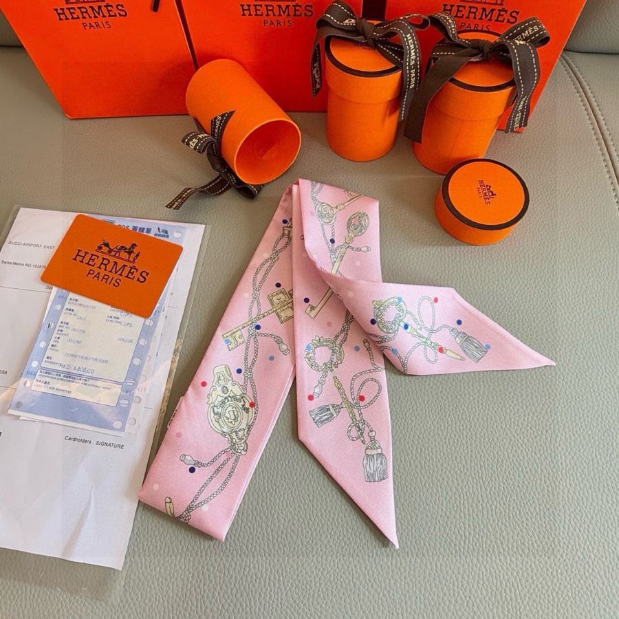 1:1 Replica Hermes Scarf Hermes “ ”Twilly — Premium Replica — photo 6