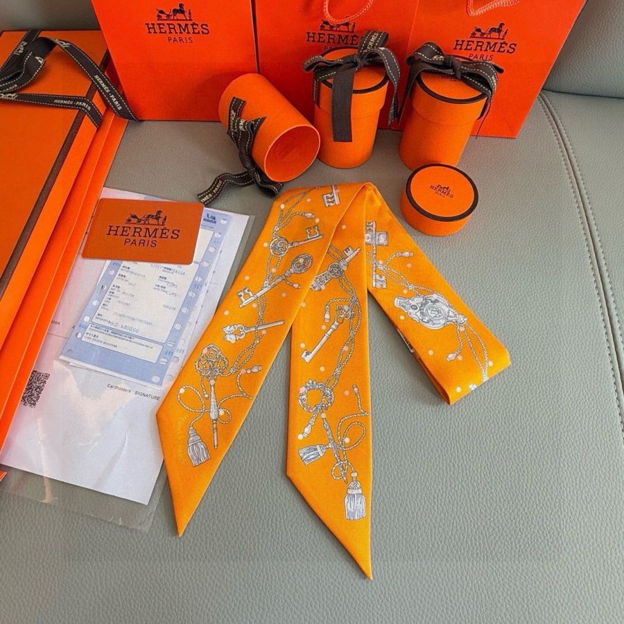 1:1 Replica Hermes Scarf Hermes “ ”Twilly — Premium Replica — photo 5