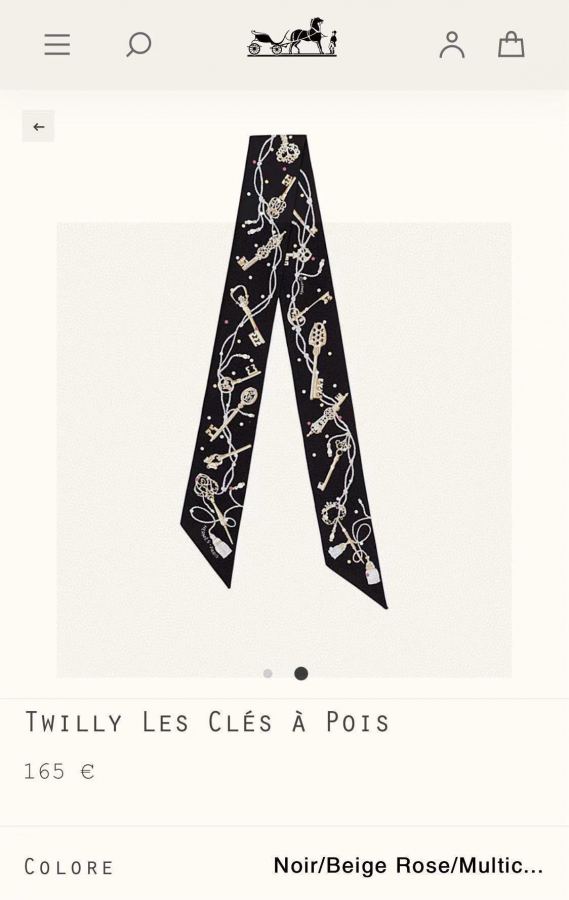 1:1 Replica Hermes Scarf Hermes “ ”Twilly — Premium Replica