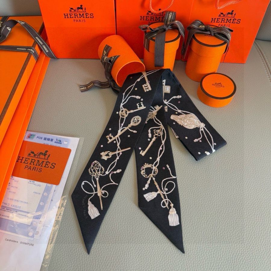 1:1 Replica Hermes Scarf Hermes “ ”Twilly — Premium Replica — photo 7