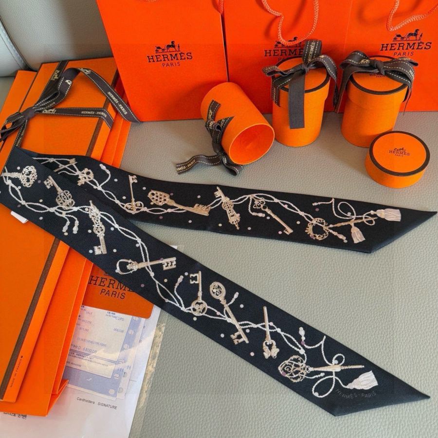 1:1 Replica Hermes Scarf Hermes “ ”Twilly — Premium Replica — photo 5