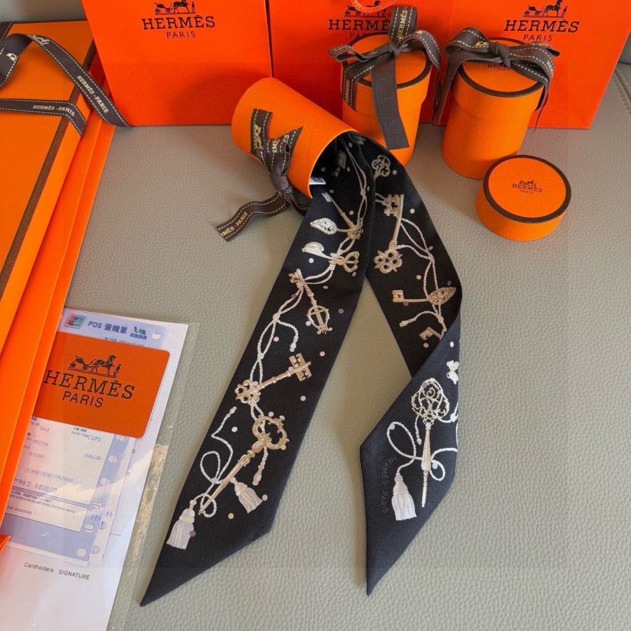 1:1 Replica Hermes Scarf Hermes “ ”Twilly — Premium Replica — photo 8