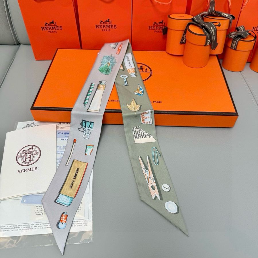 1:1 Replica Hermes Scarf Hermes“ ”Twilly — AAA Quality Replica — photo 4