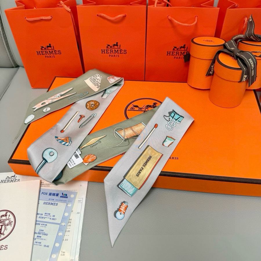 1:1 Replica Hermes Scarf Hermes“ ”Twilly — AAA Quality Replica — photo 5