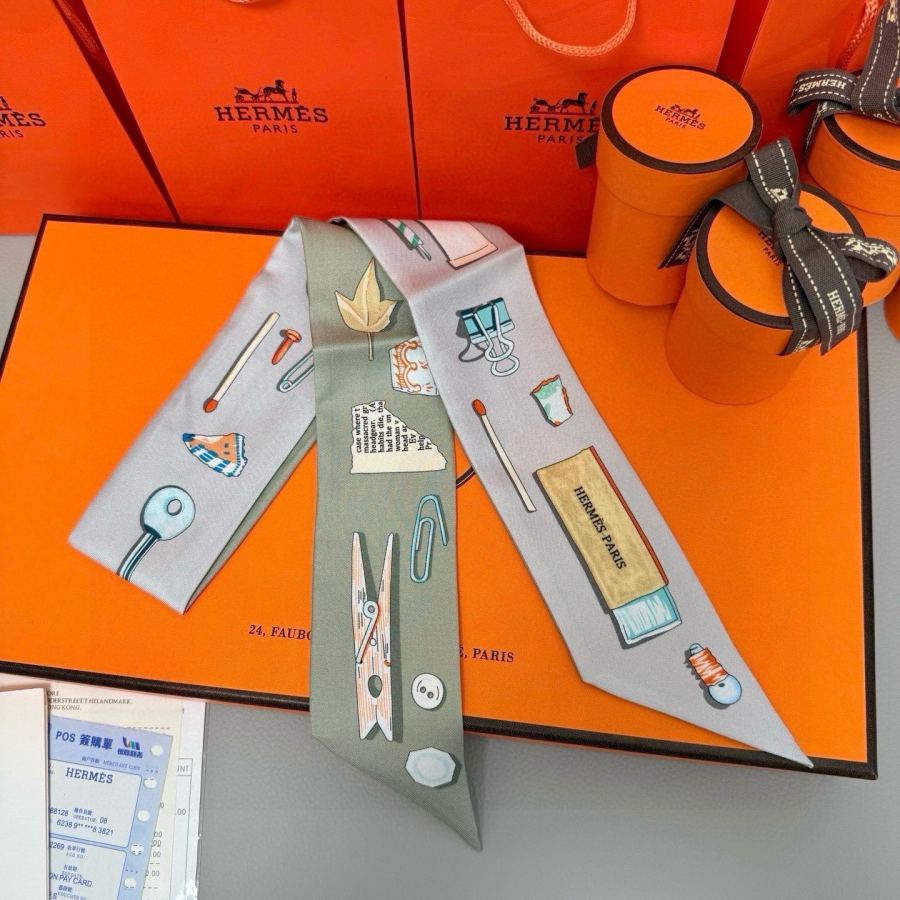 1:1 Replica Hermes Scarf Hermes“ ”Twilly — AAA Quality Replica — photo 7