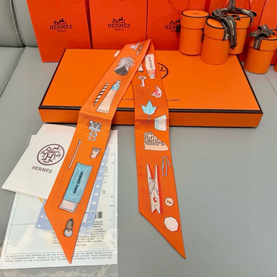 1:1 Replica Hermes Scarf Hermes“ ”Twilly — Premium Replica — photo 4