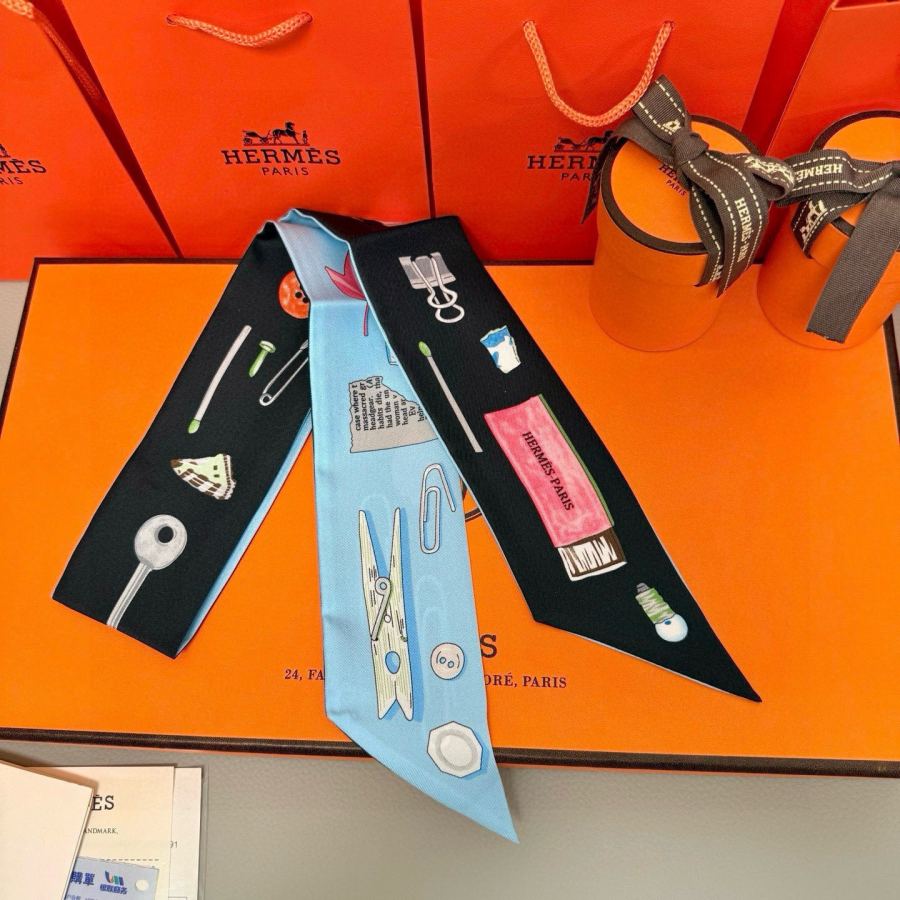 1:1 Replica Hermes Scarf Hermes“ ”Twilly — Premium Replica — photo 6
