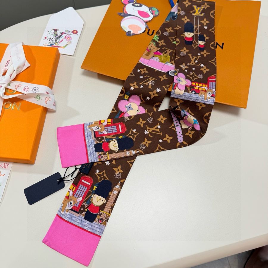1:1 Replica LV scarf Lv 100％ twilly — AAA Quality Replica — photo 7