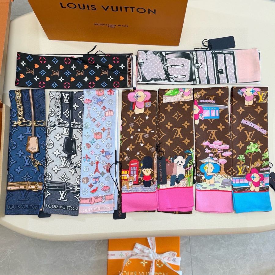 1:1 Replica LV scarf Lv 100％ twilly — AAA Quality Replica — photo 2