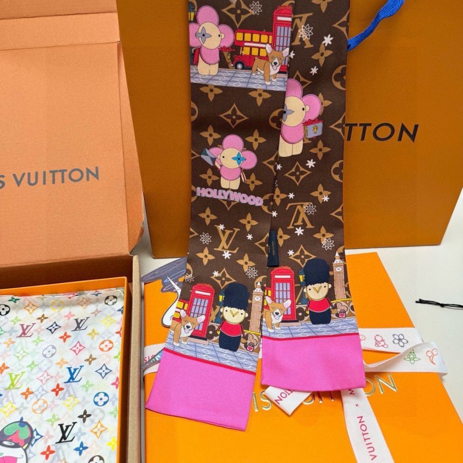 1:1 Replica LV scarf Lv 100％ twilly — AAA Quality Replica — photo 6