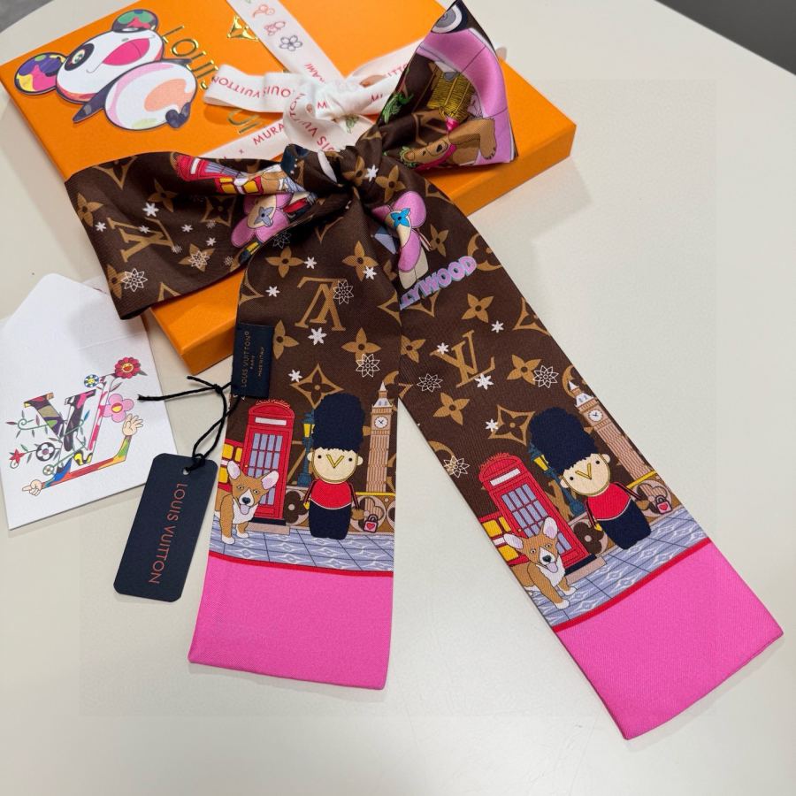 1:1 Replica LV scarf Lv 100％ twilly — AAA Quality Replica — photo 9