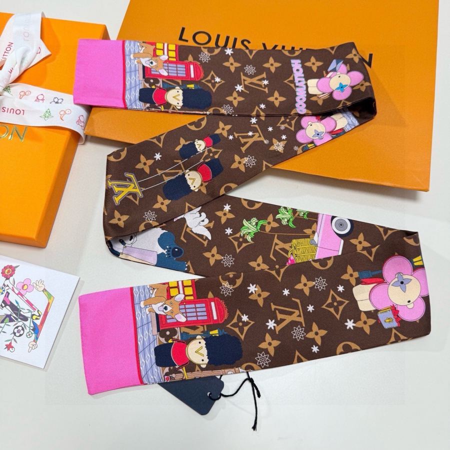 1:1 Replica LV scarf Lv 100％ twilly — AAA Quality Replica — photo 8
