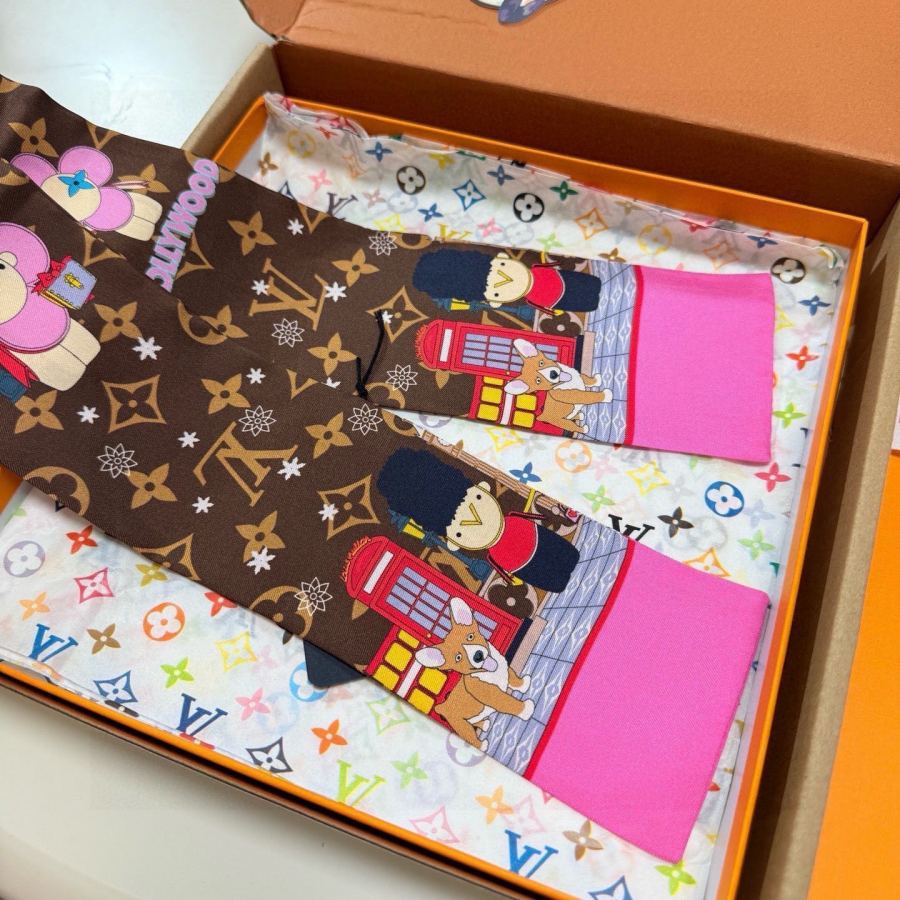 1:1 Replica LV scarf Lv 100％ twilly — AAA Quality Replica — photo 5