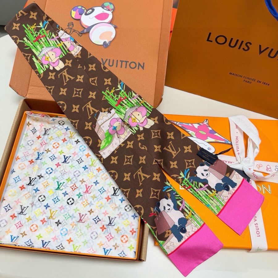 1:1 Replica LV scarf Lv 100％ twilly — 1:1 Replica — photo 3