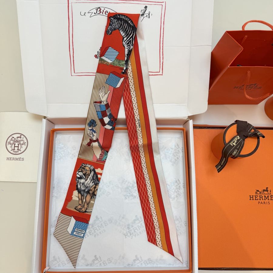 1:1 Replica Hermes Scarf Hermes “ ”Twilly — AAA Quality Replica — photo 4