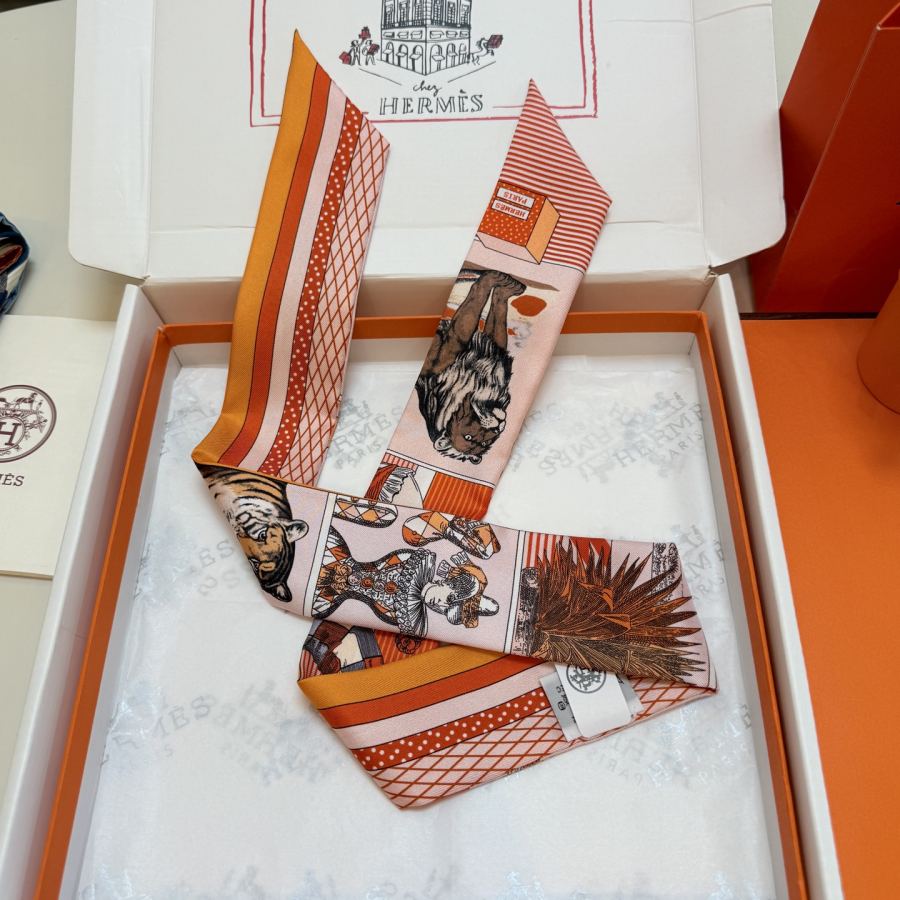 1:1 Replica Hermes Scarf Hermes “ ”Twilly — Premium Replica — photo 7