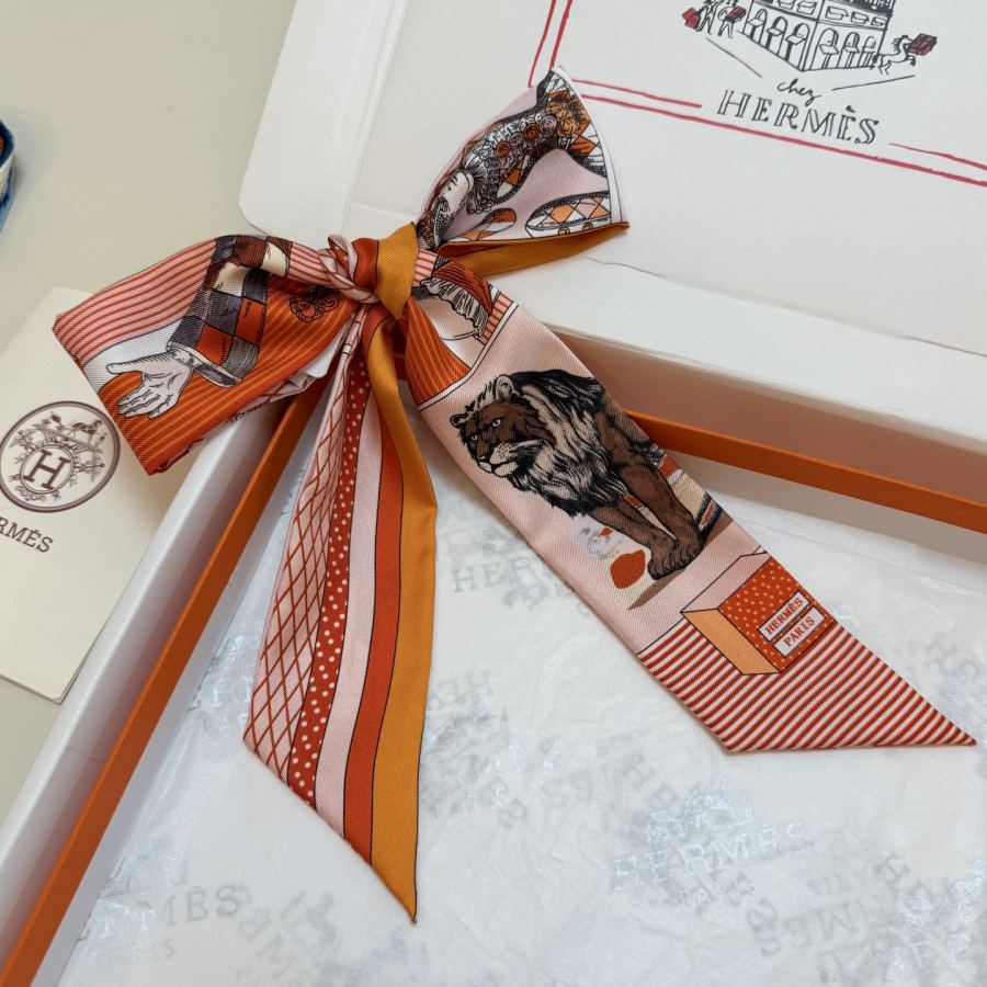 1:1 Replica Hermes Scarf Hermes “ ”Twilly — Premium Replica — photo 9