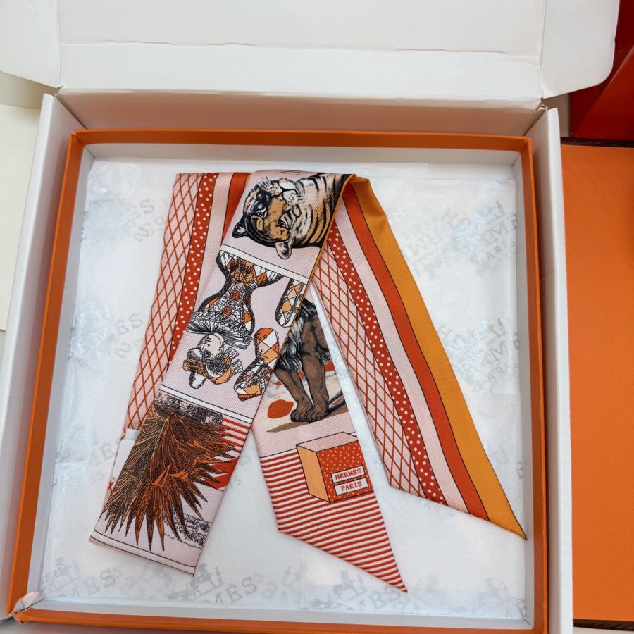 1:1 Replica Hermes Scarf Hermes “ ”Twilly — Premium Replica — photo 5