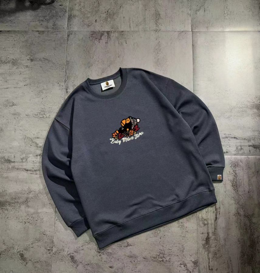 1:1 Replica Bape Clothes Bape series basic couple round neck sweatshirt — AAA Quality Replica — photo 12