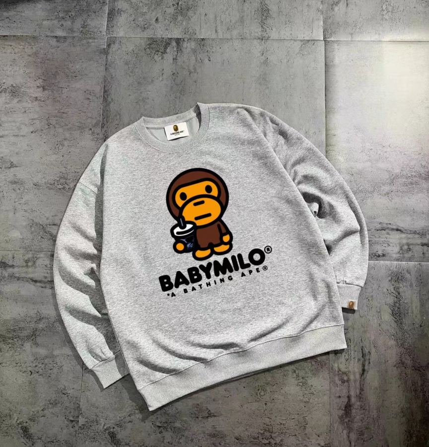 1:1 Replica Bape Clothes Bape series basic couple round neck sweatshirt — Premium Replica — photo 9