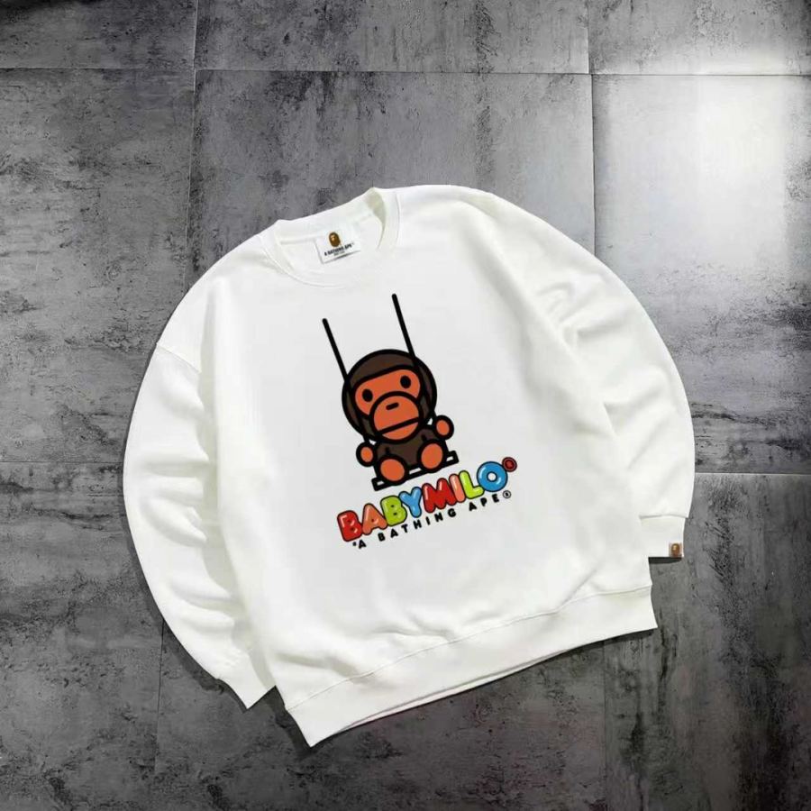 1:1 Replica Bape Clothes Bape series basic couple round neck sweatshirt — 1:1 Replica — photo 5