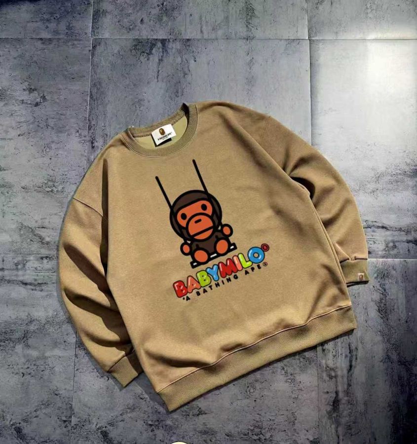 1:1 Replica Bape Clothes Bape series basic couple round neck sweatshirt — 1:1 Replica — photo 3